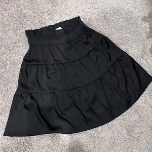 ba&sh Black Knee-Length A-Line Skirt